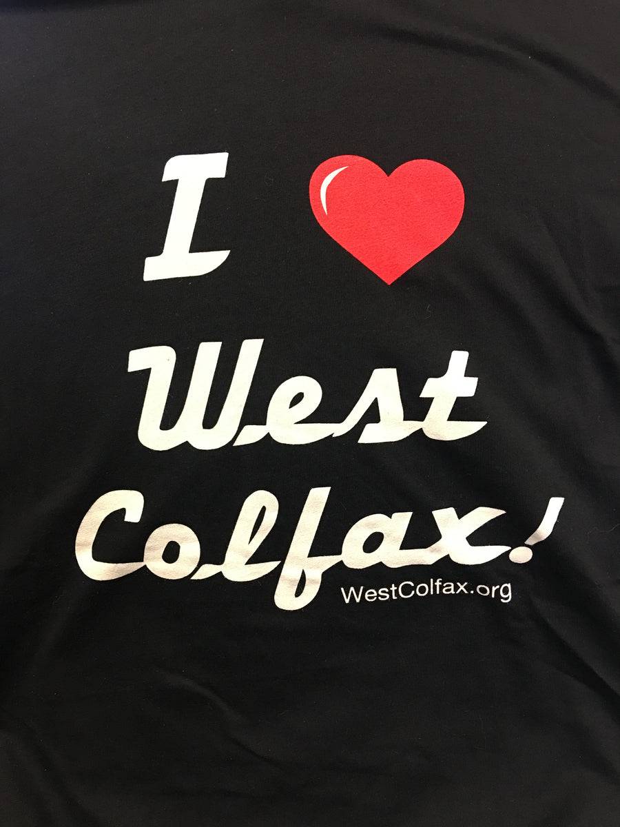 Short Sleeve I love West Colfax TShirts Red Herring Art & Supply